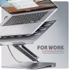 Axagon HMC-STND Hub multipuerto USB-C 5Gbit/s y soporte de aluminio para portátiles. HDMI 4K/60Hz, GLAN, PD y 3 puertos USB-A. Cable USB-C de 60 cm.