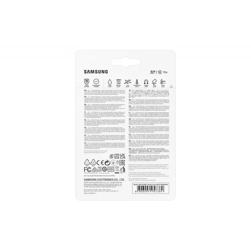 Memoria flash Samsung 256 GB SDXC UHS-I MB-SY256S