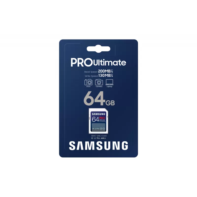 Memoria flash Samsung 64 GB SDXC UHS-I Class 3 PRO Ultimate