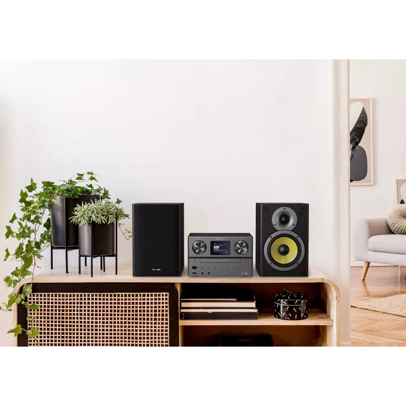 Philips TAM8905 Sistema de música con radio por internet, DAB+, Bluetooth, CD, USB y Spotify Connect