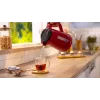 Hervidor eléctrico Bosch TWK1M124 — 1,7 L, 2400 W, rojo, inalámbrico, base 360°