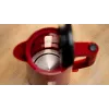 Hervidor eléctrico Bosch TWK1M124 — 1,7 L, 2400 W, rojo, inalámbrico, base 360°
