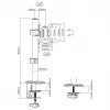 Soporte de mesa para monitor LCD MACLEAN MC-751N para pantallas de 17–32