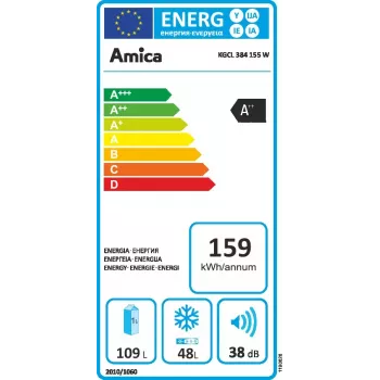 Amica KGCL 384 155 W Frigorífico independiente 157 L