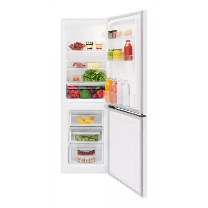 Amica FK200.4(E) frigorífico combi de libre instalación, congelador inferior, frigorífico 109 l + congelador 48 l, clase energética E, blanco