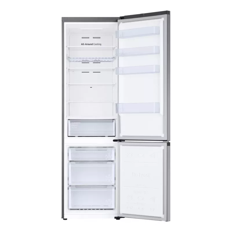 Samsung RB38C672ESA Independiente 390 L Gris, Metallic, Plata