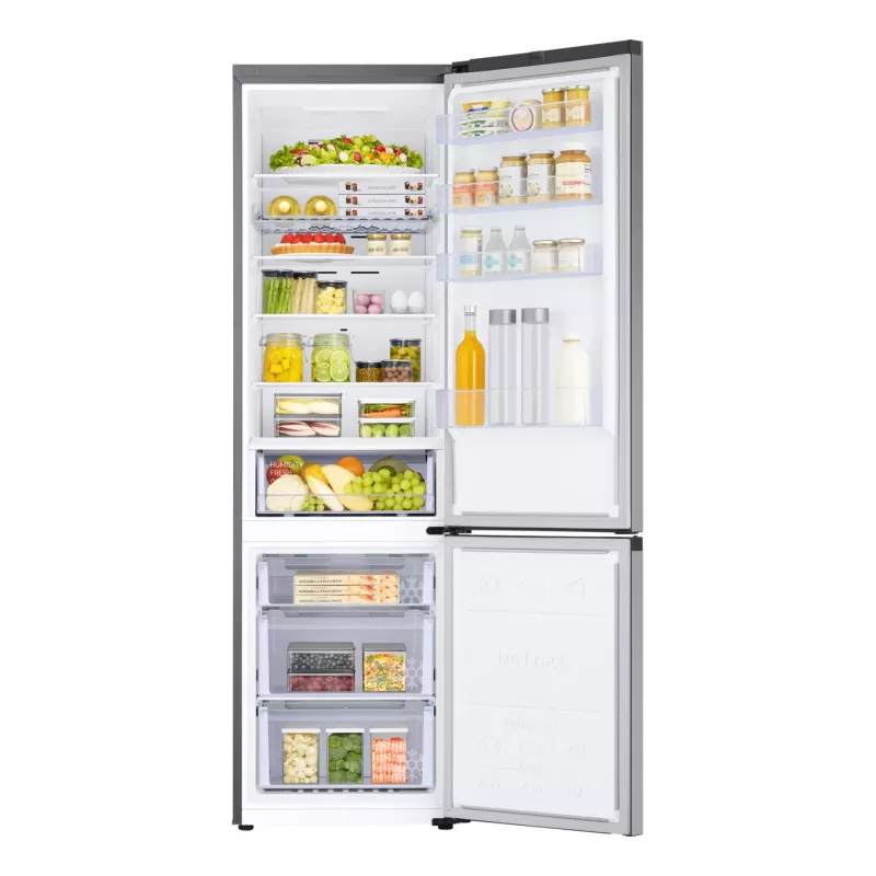 Samsung RB38C672ESA Independiente 390 L Gris, Metallic, Plata