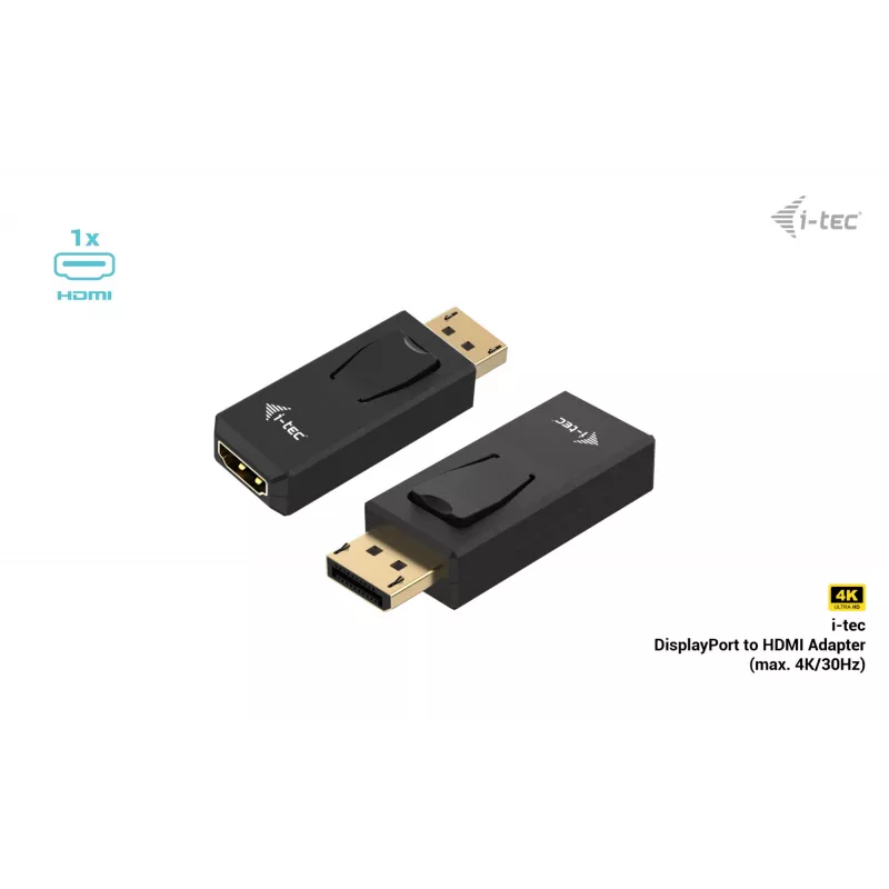 i-tec Adaptador pasivo DisplayPort a HDMI (máx. 4K/30Hz)