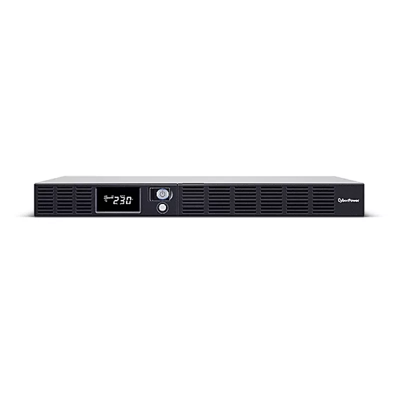 SAI rack Line-Interactive CYBERPOWER OR1500ERM1U — 1,5 kVA / 900 W, 6 salidas C13, LCD, batería VRLA hot-swap, 1U, plata