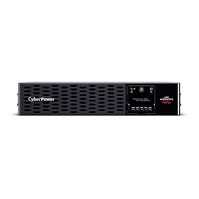 Sistema de alimentación ininterrumpida CYBERPOWER PR1000ERT2U, 1 kVA (1000 W), Line-Interactive, 10 salidas C13, onda sinusoidal pura, rack/torre 2U