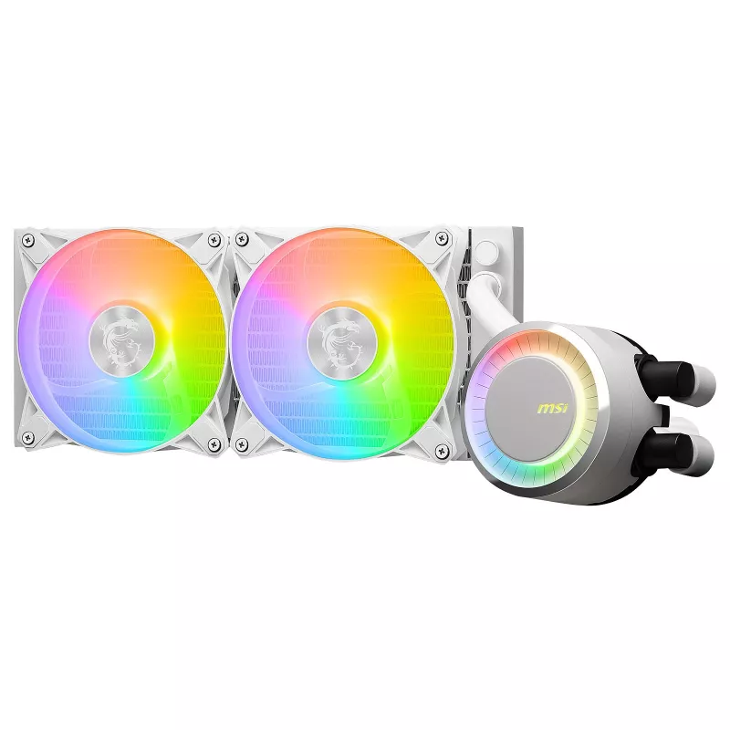 Kit de refrigeración líquida para placa base y procesador MSI MAG Coreliquid E240 WHITE 12 cm