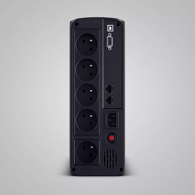 Sistema de alimentación ininterrumpida CYBERPOWER VP1600ELCD-FR 1,6 kVA / 900 W, Line-Interactive, 5 salidas AC, LCD, USB/RS-232