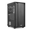 iBOX CETUS 906 caja para PC Midi Tower, ATX/micro-ATX, panel lateral de cristal templado, 4 ventiladores LED, 460x210x340 mm, gráfica máx. 29 cm, negra