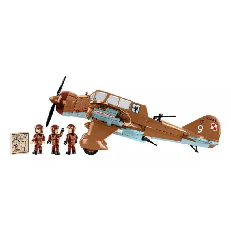 Set de construcción Cobi PZL.23 Karaś 586 piezas