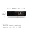 Proyector de corta distancia BenQ X500i 2200 lúmenes ANSI DLP UHD 4K (3840x2160) Negro, Blanco