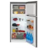 Frigorífico independiente AMICA FD2015.4X(E) Plata, 200 L, congelador arriba, LED, puertas reversibles