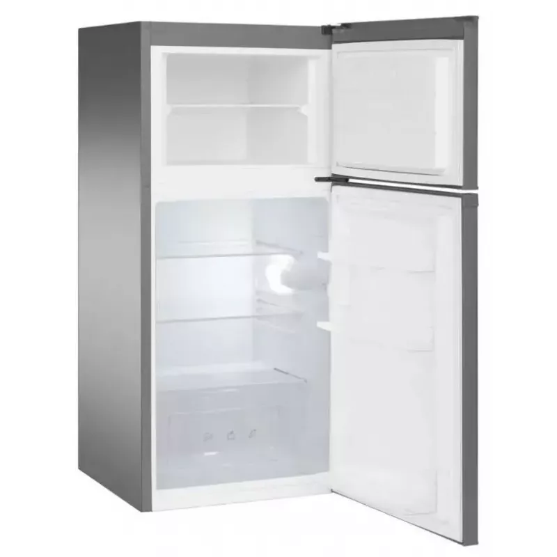 Frigorífico independiente AMICA FD2015.4X(E) Plata, 200 L, congelador arriba, LED, puertas reversibles