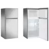 Frigorífico independiente AMICA FD2015.4X(E) Plata, 200 L, congelador arriba, LED, puertas reversibles