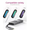 ICY BOX IB-DK4061-CPD con cable USB 3.2 Gen 1 (3.1 Gen 1) Type-C gris
