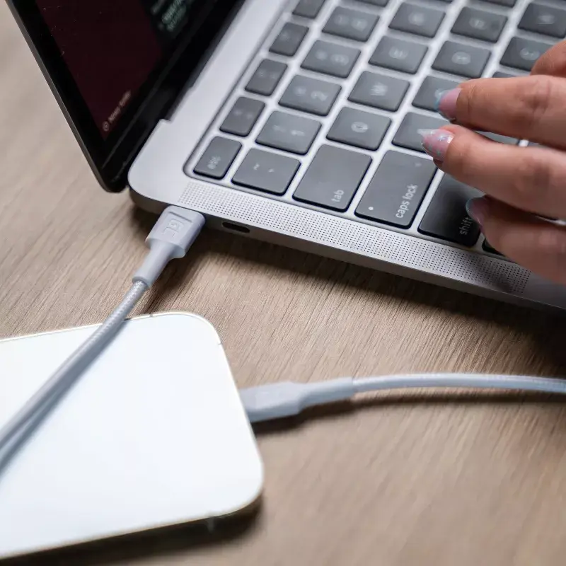 Green Cell PowerStream KABGC07W cable de USB-C a Lightning, MFi, Power Delivery, 1 m, 29 W, blanco