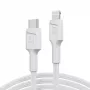 Green Cell PowerStream KABGC07W cable de USB-C a Lightning, MFi, Power Delivery, 1 m, 29 W, blanco