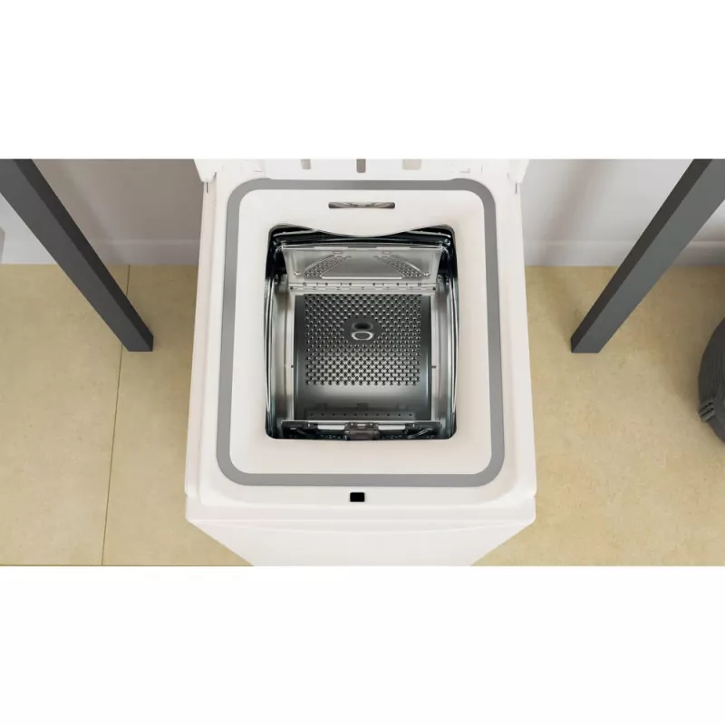 Whirlpool NTDLR 6040S PL/N lavadora de carga superior, 6 kg, 1000 rpm, 6th Sense, clase energética C, blanca