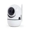 Gembird TSL-CAM-WRHD-02 cámara Wi-Fi inteligente giratoria para interior, Full HD 1080p, Tuya, giro de 355°, blanca