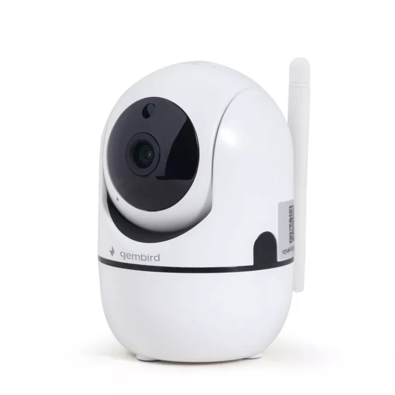 Gembird TSL-CAM-WRHD-02 cámara Wi-Fi inteligente giratoria para interior, Full HD 1080p, Tuya, giro de 355°, blanca