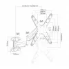 Soporte de pared ART RAMT AR-84G soporte de TV