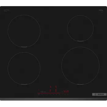Bosch Serie 6 PIE631HB1E Placa negra de empotrar 60 cm placa de inducción por zonas 4 zona(s)