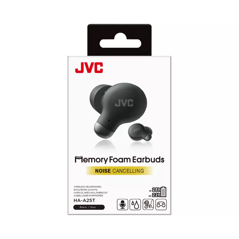 Auriculares JVC HA-A25T True Wireless Stereo (TWS) in-ear llamadas/música Bluetooth negros