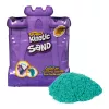 Kinetic Sand, caja castillo con 454 g de arena de juego turquesa, recipiente de almacenamiento, juguete sensorial para niños a partir de 3 años