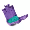 Kinetic Sand, caja castillo con 454 g de arena de juego turquesa, recipiente de almacenamiento, juguete sensorial para niños a partir de 3 años