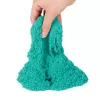 Kinetic Sand, caja castillo con 454 g de arena de juego turquesa, recipiente de almacenamiento, juguete sensorial para niños a partir de 3 años