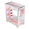 Caja de PC MODECOM Volcano SPACE APEX ARGB MIDI Tower blanca — acero, ventana lateral, ventilador ARGB, USB-C