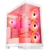 Caja de PC MODECOM Volcano SPACE APEX ARGB MIDI Tower blanca — acero, ventana lateral, ventilador ARGB, USB-C