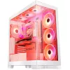 Caja de PC MODECOM Volcano SPACE APEX ARGB MIDI Tower blanca — acero, ventana lateral, ventilador ARGB, USB-C