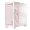 Caja de PC MODECOM Volcano SPACE APEX ARGB MIDI Tower blanca — acero, ventana lateral, ventilador ARGB, USB-C