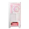 Caja de PC MODECOM Volcano SPACE APEX ARGB MIDI Tower blanca — acero, ventana lateral, ventilador ARGB, USB-C