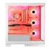 Caja de PC MODECOM Volcano SPACE APEX ARGB MIDI Tower blanca — acero, ventana lateral, ventilador ARGB, USB-C