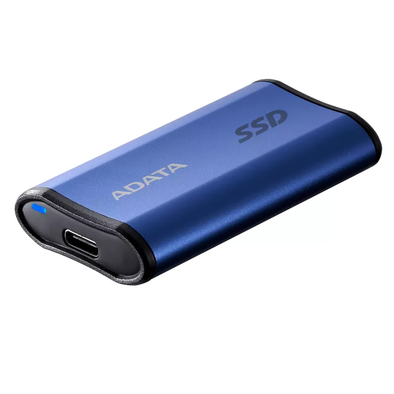 ADATA SE880 SSD externo de 1 TB, USB-C 3.2 Gen 2x2 (20 Gbit/s), hasta 2000 MB/s, azul