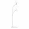 Manhattan soporte de suelo (antirrobo) para tablet y iPad, universal, giro 360°, inclinación +20° a -110°, blanco, con cerradura, tablets de 7,9 inch a 11 inch, altura ajustable de 790 a 1190 mm, pinzas extensibles: alto 200 a 246 mm/ancho 129 a 181 mm, se puede atornillar al suelo (piezas incluidas)