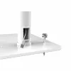 Manhattan soporte de suelo (antirrobo) para tablet y iPad, universal, giro 360°, inclinación +20° a -110°, blanco, con cerradura, tablets de 7,9 inch a 11 inch, altura ajustable de 790 a 1190 mm, pinzas extensibles: alto 200 a 246 mm/ancho 129 a 181 mm, se puede atornillar al suelo (piezas incluidas)