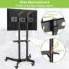 Techly ICA-TR216T soporte móvil con ruedas para TV de 37–70 pulgadas (hasta 177,8 cm), máx. 50 kg, 2 estantes, negro