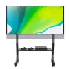 Soporte de suelo TECHLY 366983 para televisores de 45-90 inch, negro, acero, altura 1026-1126 mm, VESA máx. 800x400, carga 60 kg