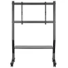 Soporte de suelo TECHLY 366983 para televisores de 45-90 inch, negro, acero, altura 1026-1126 mm, VESA máx. 800x400, carga 60 kg