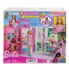 Casa de muñecas Barbie Getaway con muñeca, 4 zonas de juego y 11 accesorios de decoración