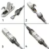Conector RJ45 sin herramientas QOLTEC 54540 CAT6 STP para cables Ethernet apantallados
