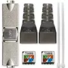 Conector RJ45 sin herramientas QOLTEC 54540 CAT6 STP para cables Ethernet apantallados