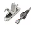 Conector RJ45 sin herramientas QOLTEC 54540 CAT6 STP para cables Ethernet apantallados
